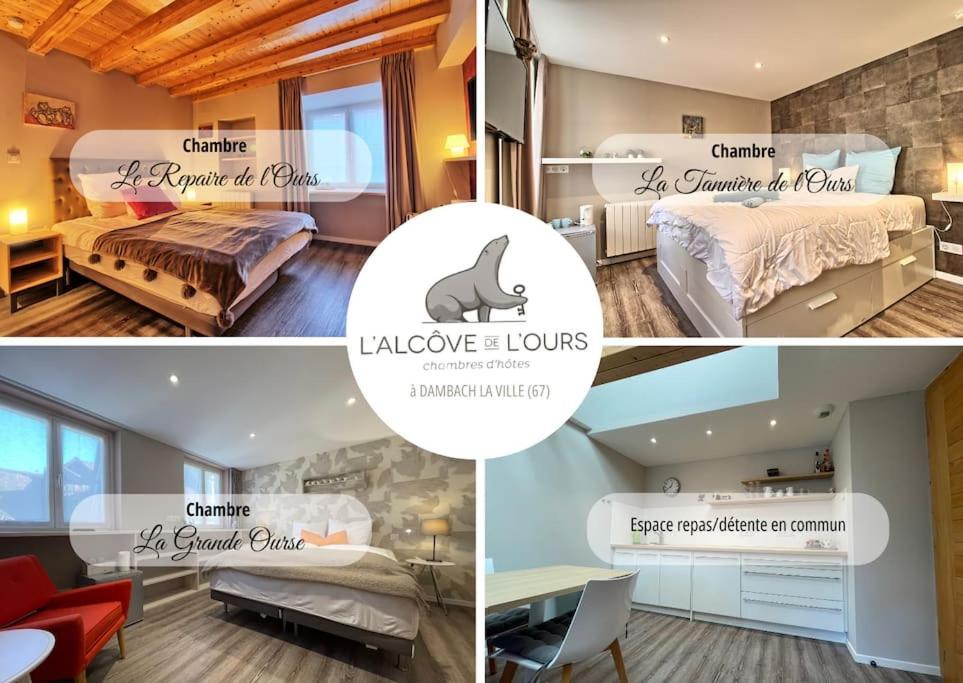 La Taniere De L'Ours - L'Alcove De L'Ours - Chambre Cosy 2 Pers Dambach المظهر الخارجي الصورة